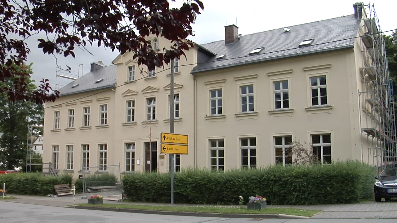 MEgional mit der Baustelle an der Grundschule Lauterbach