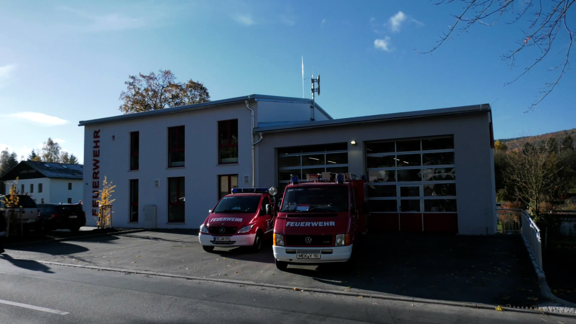 MEgional am 25. Oktober 2021 mit dem neuen Feuerwehrgerätehaus für Oberneuschönberg