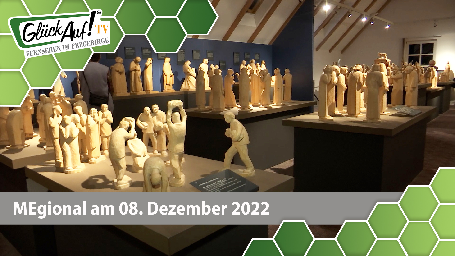 MEgional am 08. Dezember 2022 - mit 25 Jahre Galerie Die Hütte in Pobershau