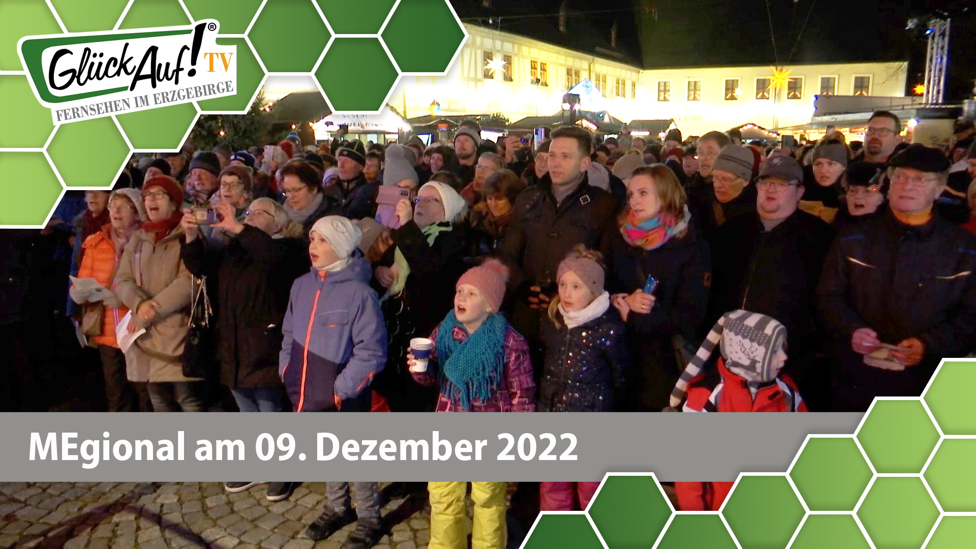 MEgional am 09. Dezember 2022 - mit dem Chorsingen in Olbernhau