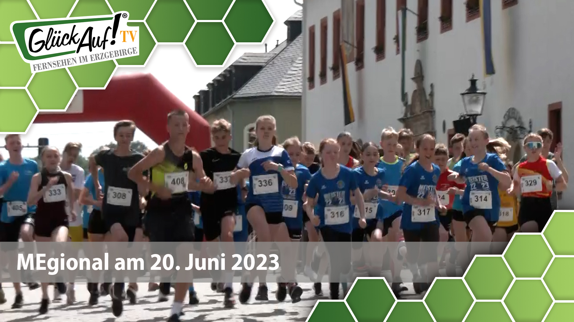 MEgional am 20. Juni 2023 u.a. mit dem 2. Marienberger Stadtlauf