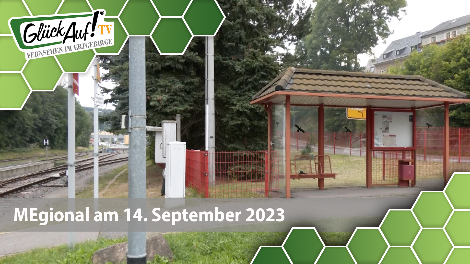 MEgional am 14. September 2023 mit der Bahnstrecke in Marienberg