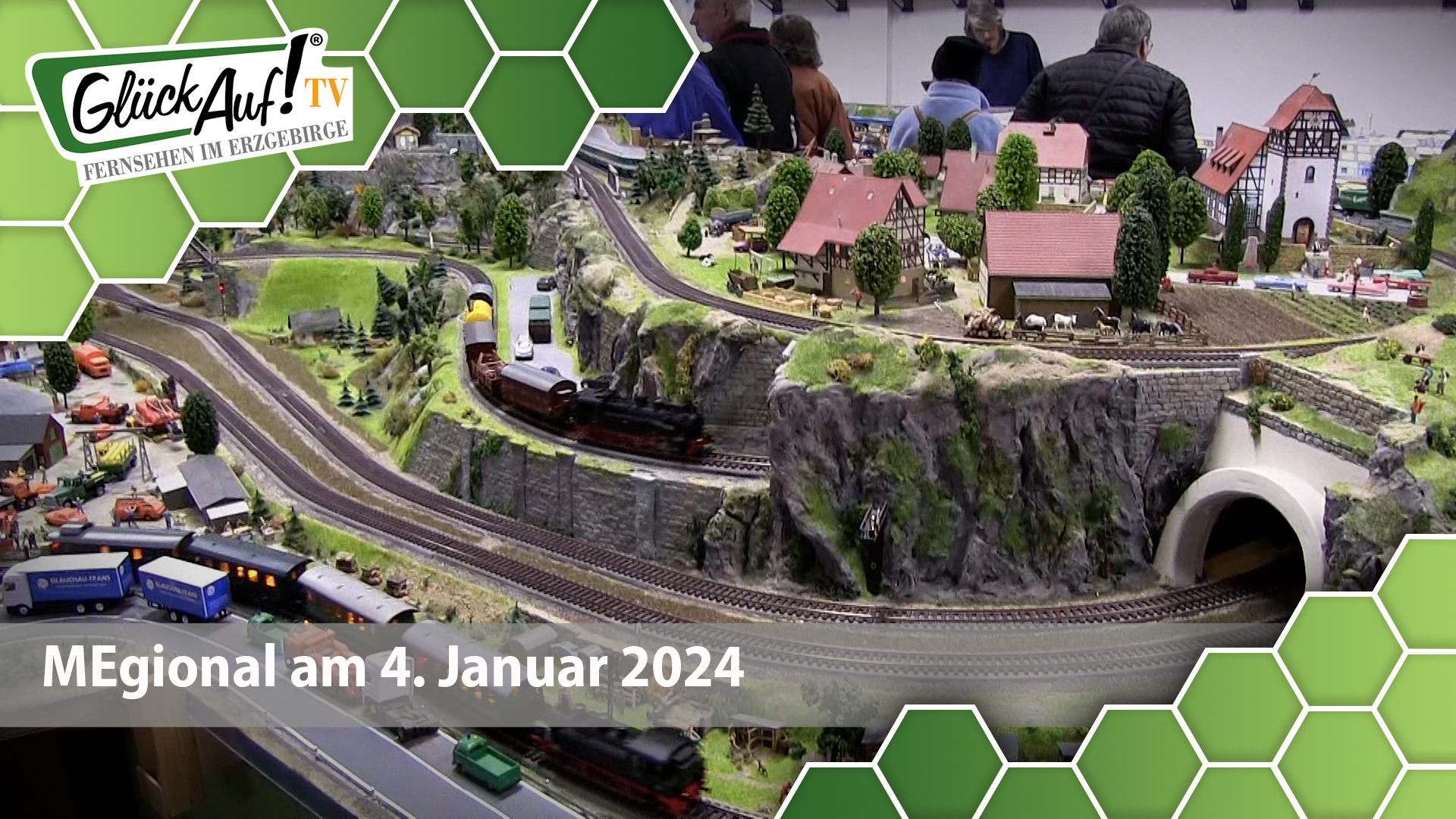 MEgional am 4. Januar 2024 mit einer Modellbahnausstellung