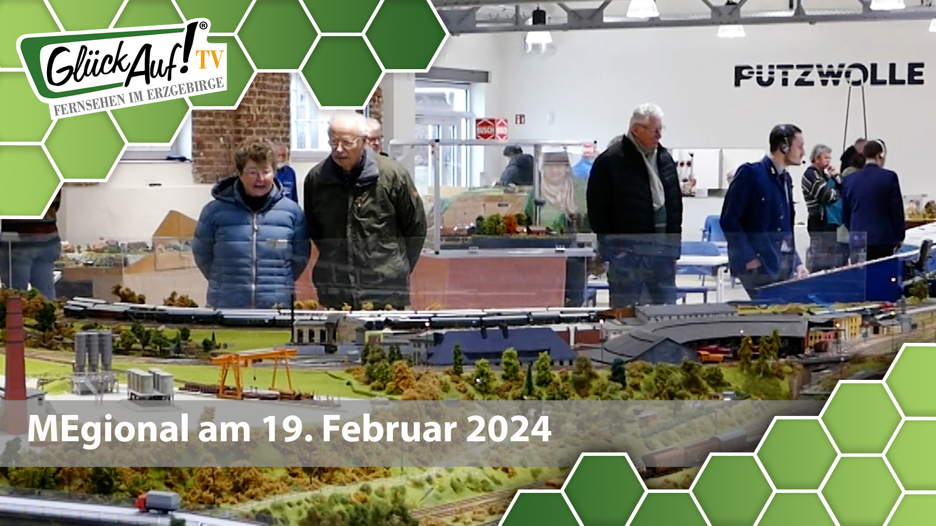 MEgional am 19. Februar 2024 mit der Modellbahnausstellung in Lößnitz