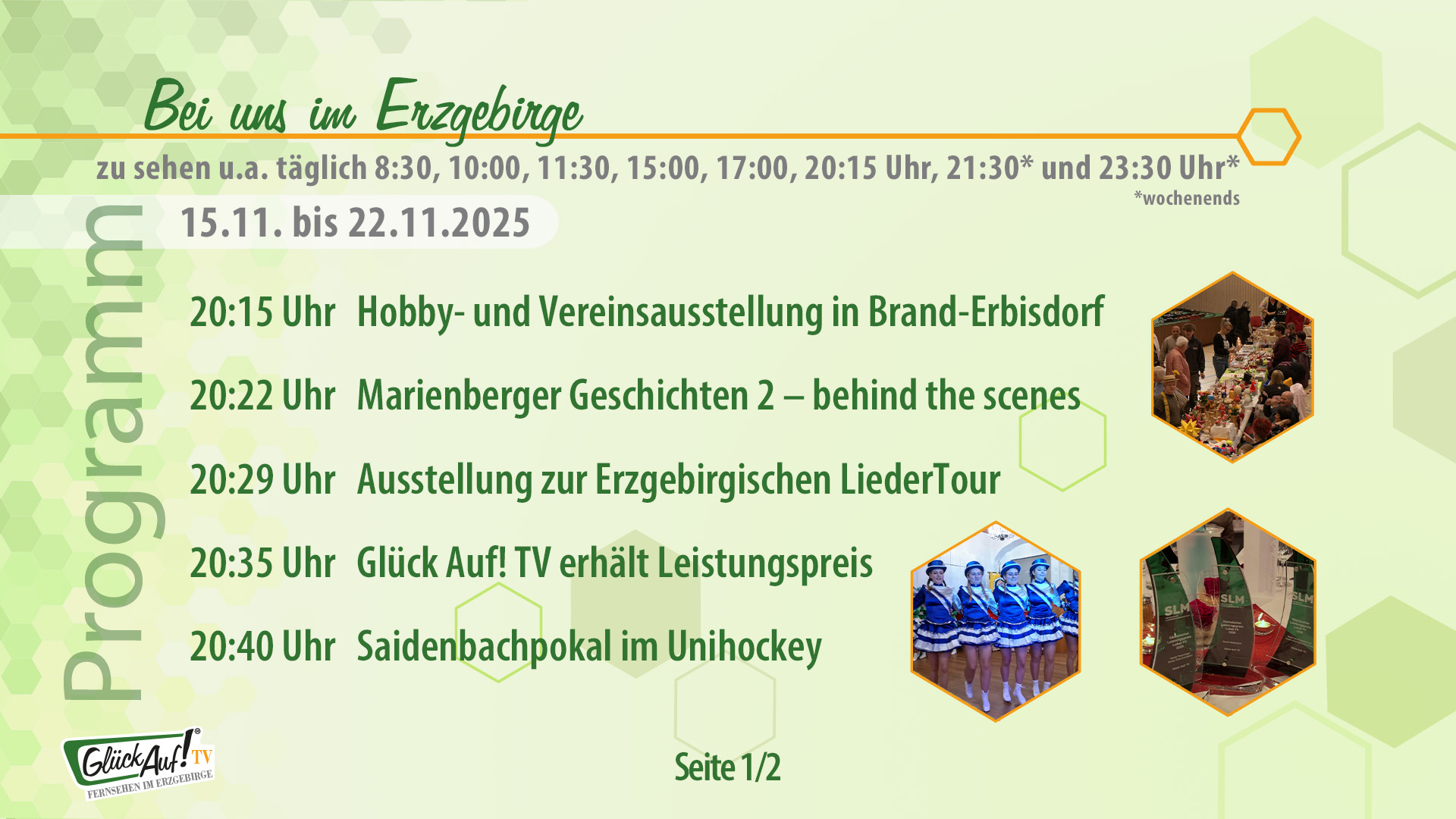 Bei uns im Erzgebirge für die 47. Kalenderwoche vom 15.  bis 22. November 2025