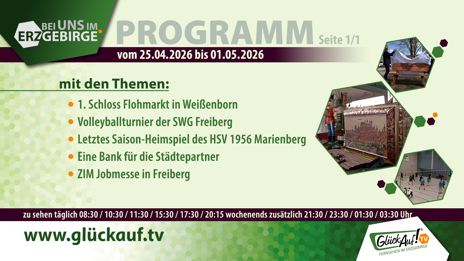 Bei uns im Erzgebirge für die 18. Kalenderwoche vom 25. April bis 01. Mai 2026